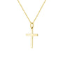 9ct Yellow Gold 20mm x 12mm Cross and Chain