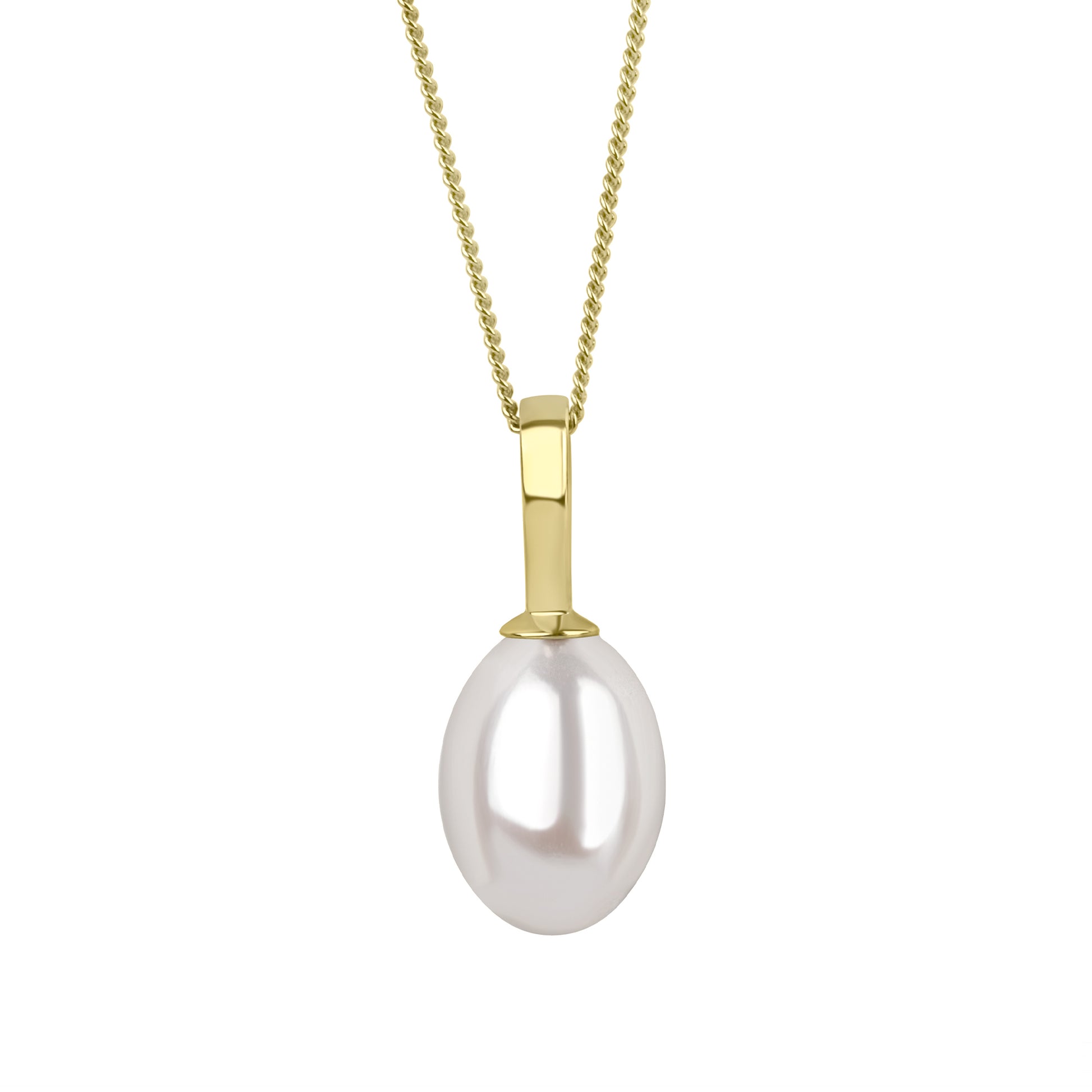9ct Yellow Gold Cultured Freshwater Pearl Necklace