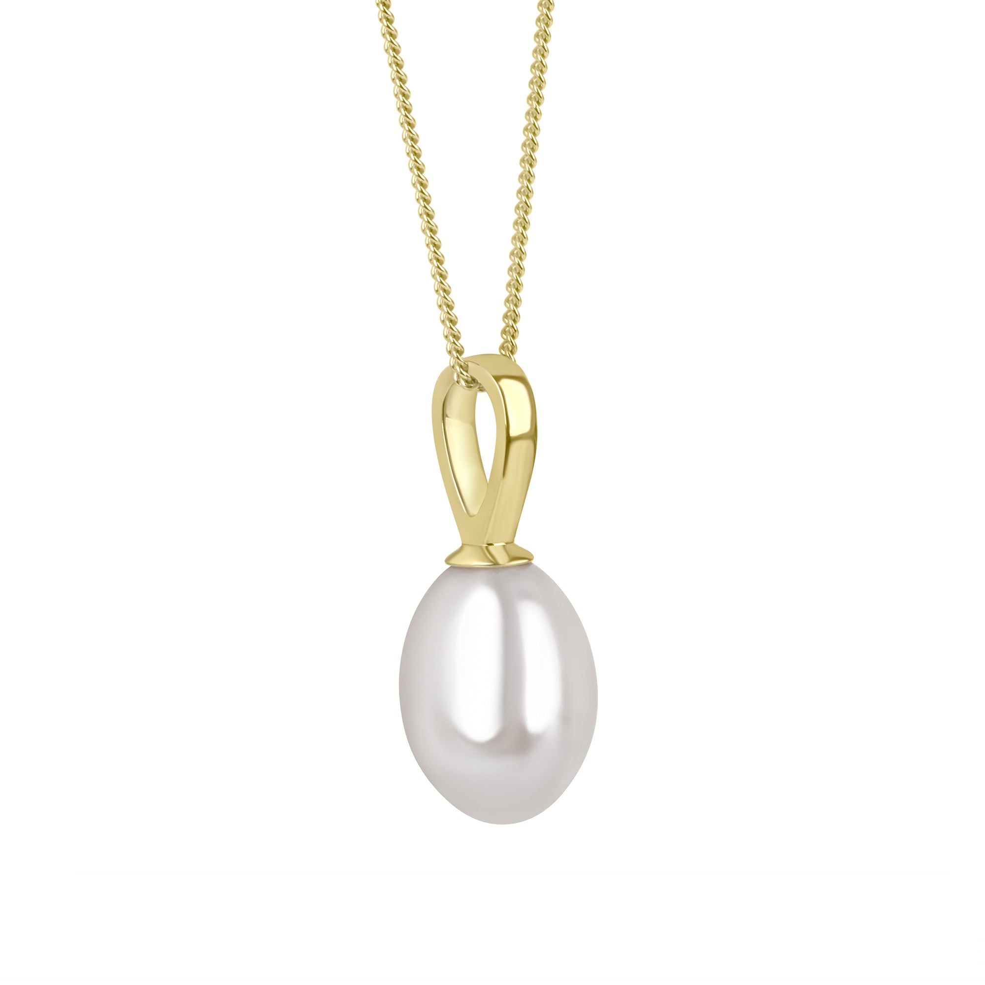 9ct Yellow Gold Cultured Freshwater Pearl Necklace