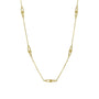 9ct Yellow Gold Double U Link and Trace Chain Necklace