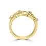 9ct Yellow Gold Multi Strand Avanti Cascata Ring With Diamonds