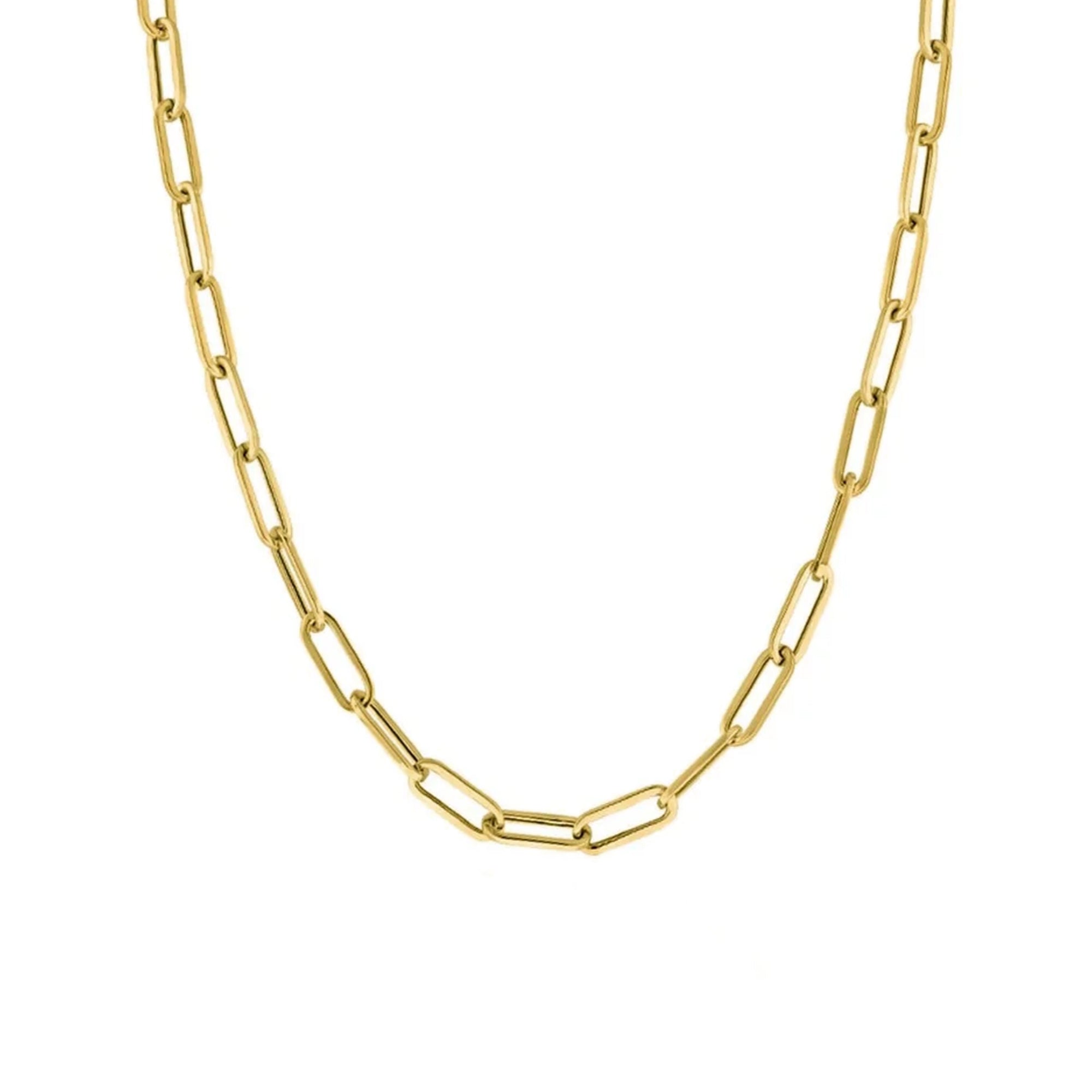 9ct Yellow Gold Small Open Link Chain Necklet