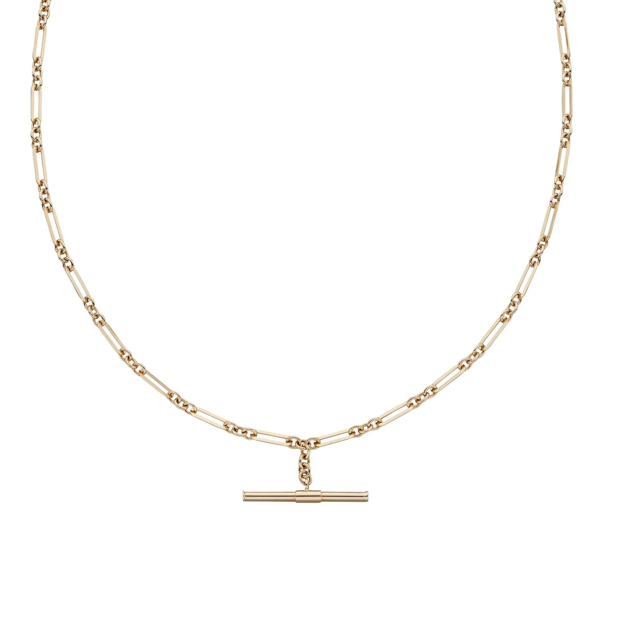 9ct Yellow Gold T-Bar Chain Necklet