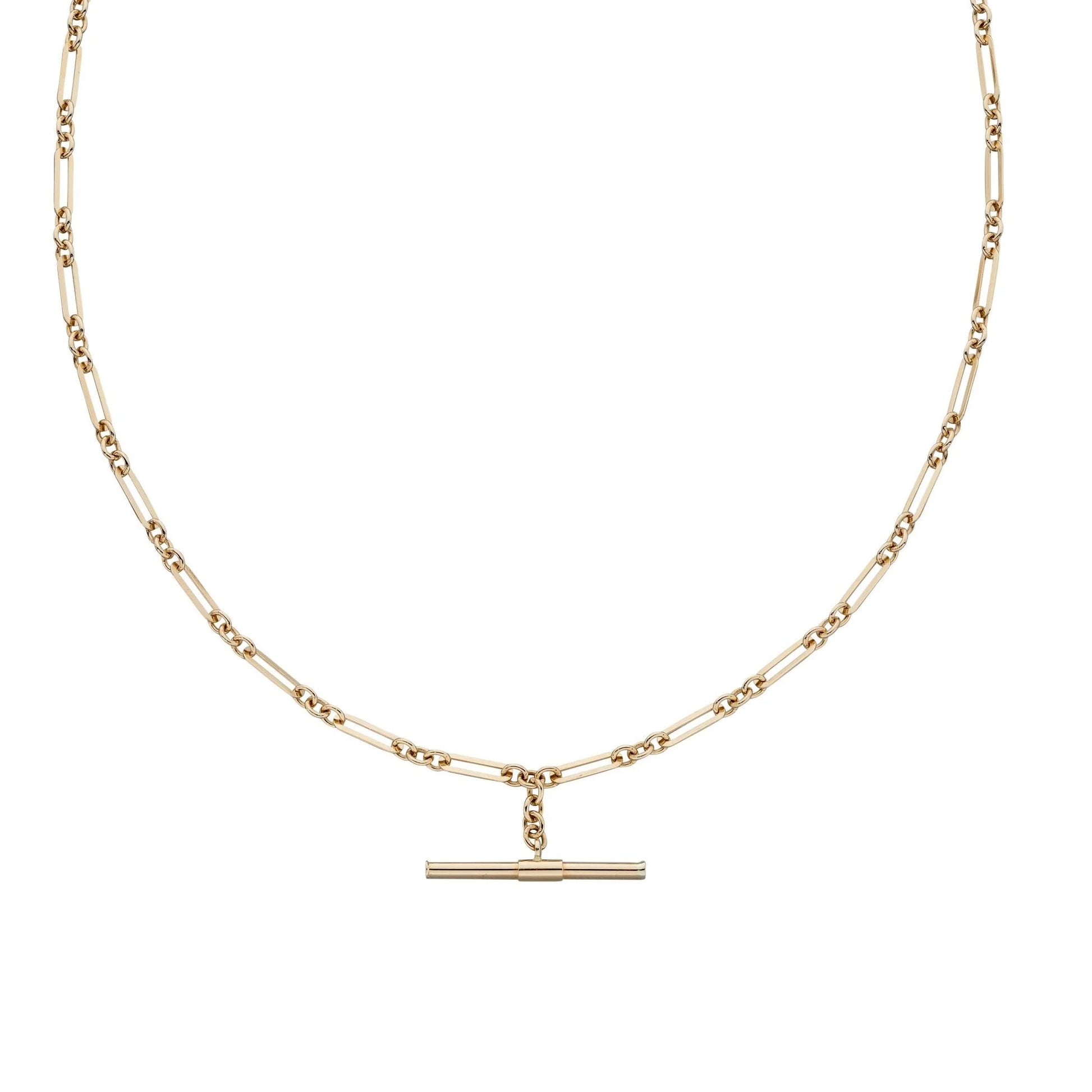 9ct Yellow Gold T-Bar Chain Necklet