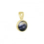 9ct Yellow Gold Pendant With Round Blue John