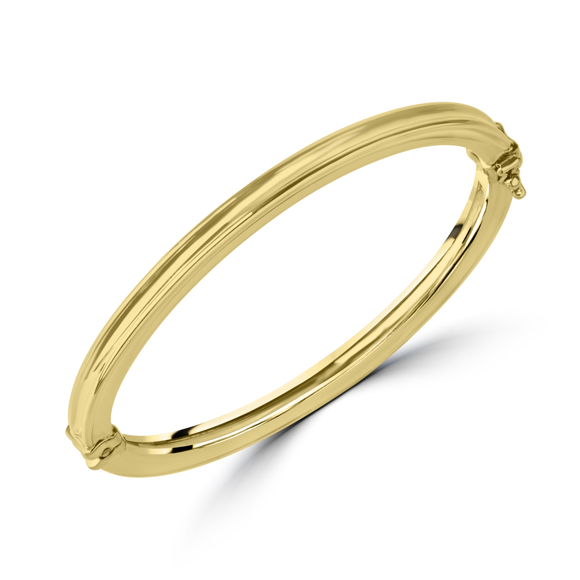 9ct Hinged Hollow Section Pre-Owned Bangle
