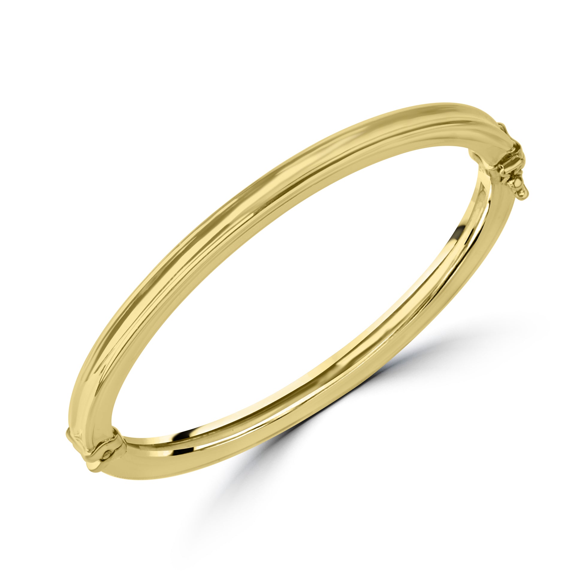 9ct Hinged Hollow Section Pre-Owned Bangle