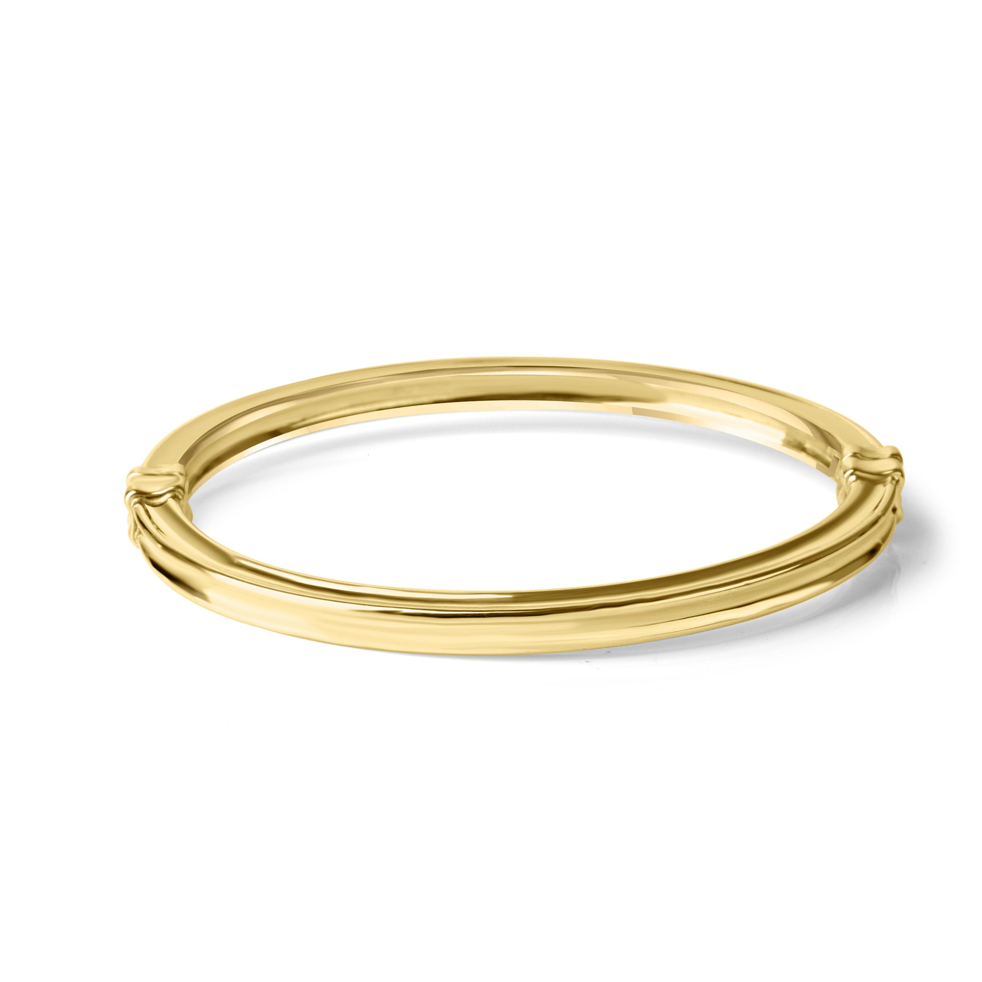 9ct Hinged Hollow Section Pre-Owned Bangle