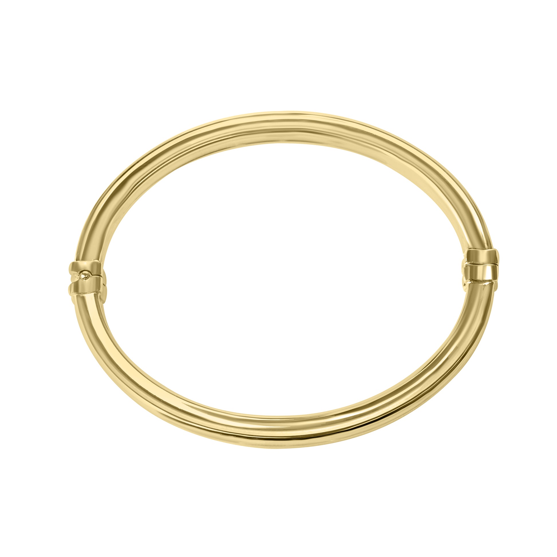 9ct Hinged Hollow Section Pre-Owned Bangle