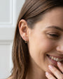 9ct Mixed Gold Hinged Top Twisted Hoops