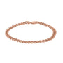 9ct Rose Gold Curb Pre-Owned Bracelet 9" Long
