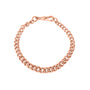 9ct Rose Gold Graduated Curb Pre-Owned Bracelet