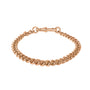 9ct Rose Gold Graduated Curb Pre-Owned Bracelet