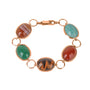 9ct Rose Gold Semi Precious Gemstone Pre-Owned Bracelet