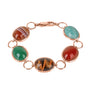 9ct Rose Gold Semi Precious Gemstone Pre-Owned Bracelet