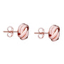 9ct Rose Gold Six Band Knot Stud Earrings