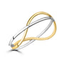 9ct Two Colour Gold Split Bar & Ring Pre-Owned Bracelet