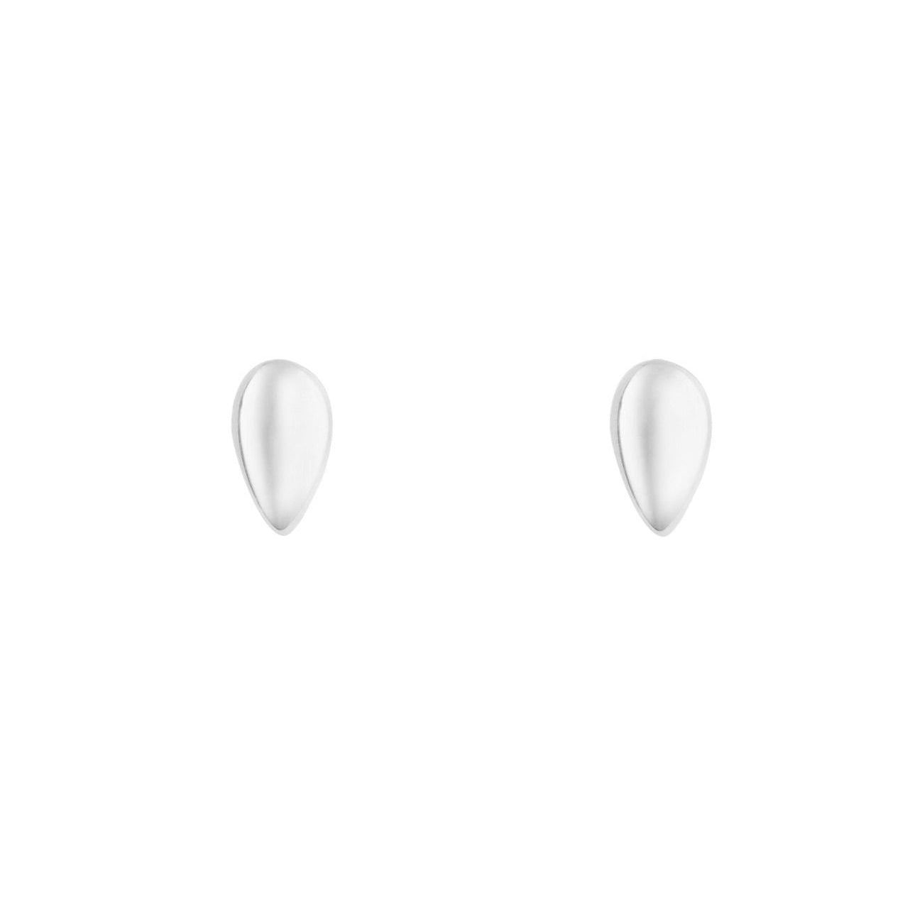 9ct White Gold Polished Teardrop Stud Earrings