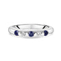 9ct White Gold Sapphire and Diamond Pre-Owned Ring