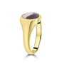 9ct Yellow Blue John Pre-Owned Signet Ring