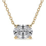 9ct Yellow Gold 1.00ct Oval Lab Grown Diamond 'Rosa' Pendant