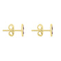 9ct Yellow Gold 7mm Round Blue John Stud Earrings