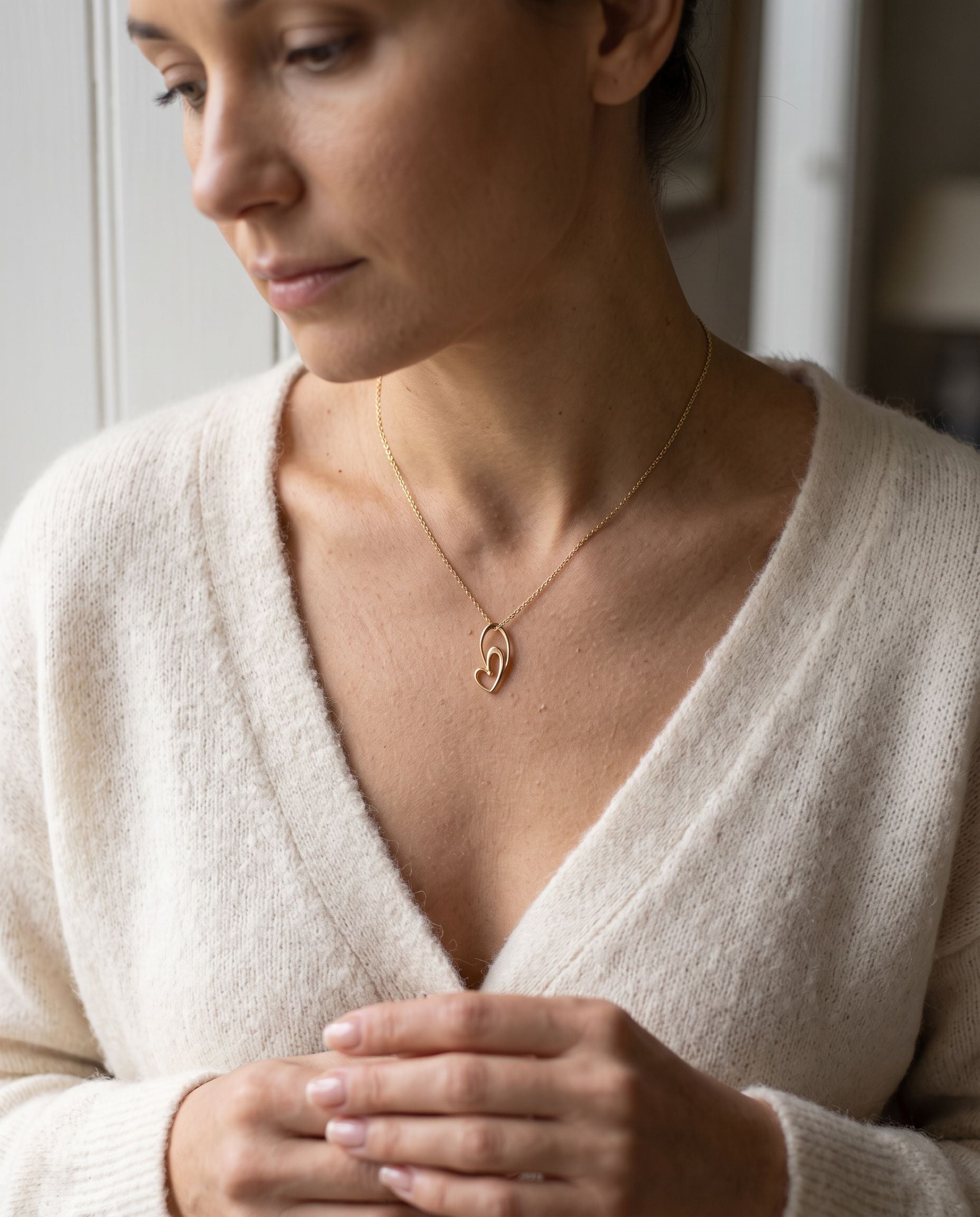 9ct Yellow Gold Avanti Heart Necklace