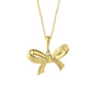 9ct Yellow Gold Bow Necklace