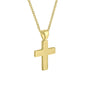 9ct Yellow Gold Chunky Cross Pendant and Chain