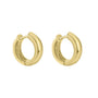 9ct Yellow Gold Chunky Huggie Hoop Earrings