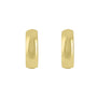 9ct Yellow Gold Chunky Huggie Hoop Earrings