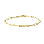 9ct Yellow Gold Delicate Small Paper Link Style Bracelet