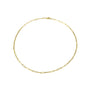 9ct Yellow Gold Delicate Small Paper Link Style Chain Necklace