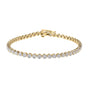 9ct Yellow Gold Diamond Pre-Owned Tennis Bracelet