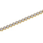 9ct Yellow Gold Diamond Pre-Owned Tennis Bracelet