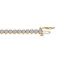 9ct Yellow Gold Diamond Pre-Owned Tennis Bracelet