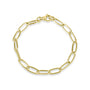 9ct Yellow Gold Elongated Oval Link Bracelet