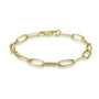 9ct Yellow Gold Elongated Oval Link Bracelet