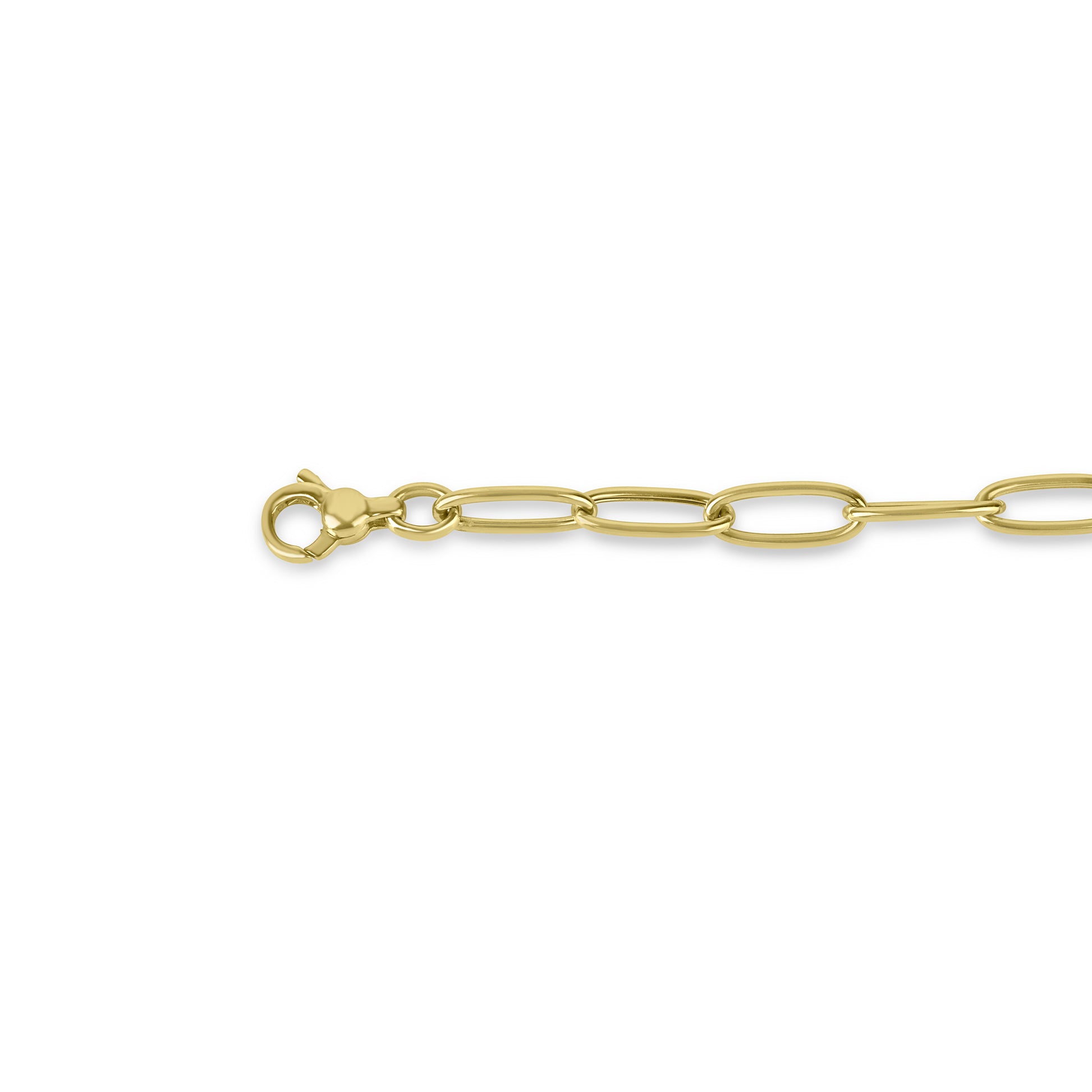 9ct Yellow Gold Elongated Oval Link Bracelet