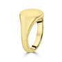 9ct Yellow Gold Engravable Oval Signet Ring with 14mm x 12mm Top
