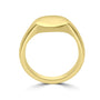 9ct Yellow Gold Engravable Oval Signet Ring with 14mm x 12mm Top