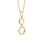 9ct Yellow Gold Graduated Three Ring Necklace