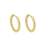 9ct Yellow Gold Hinged Huggie Hoop Earrings