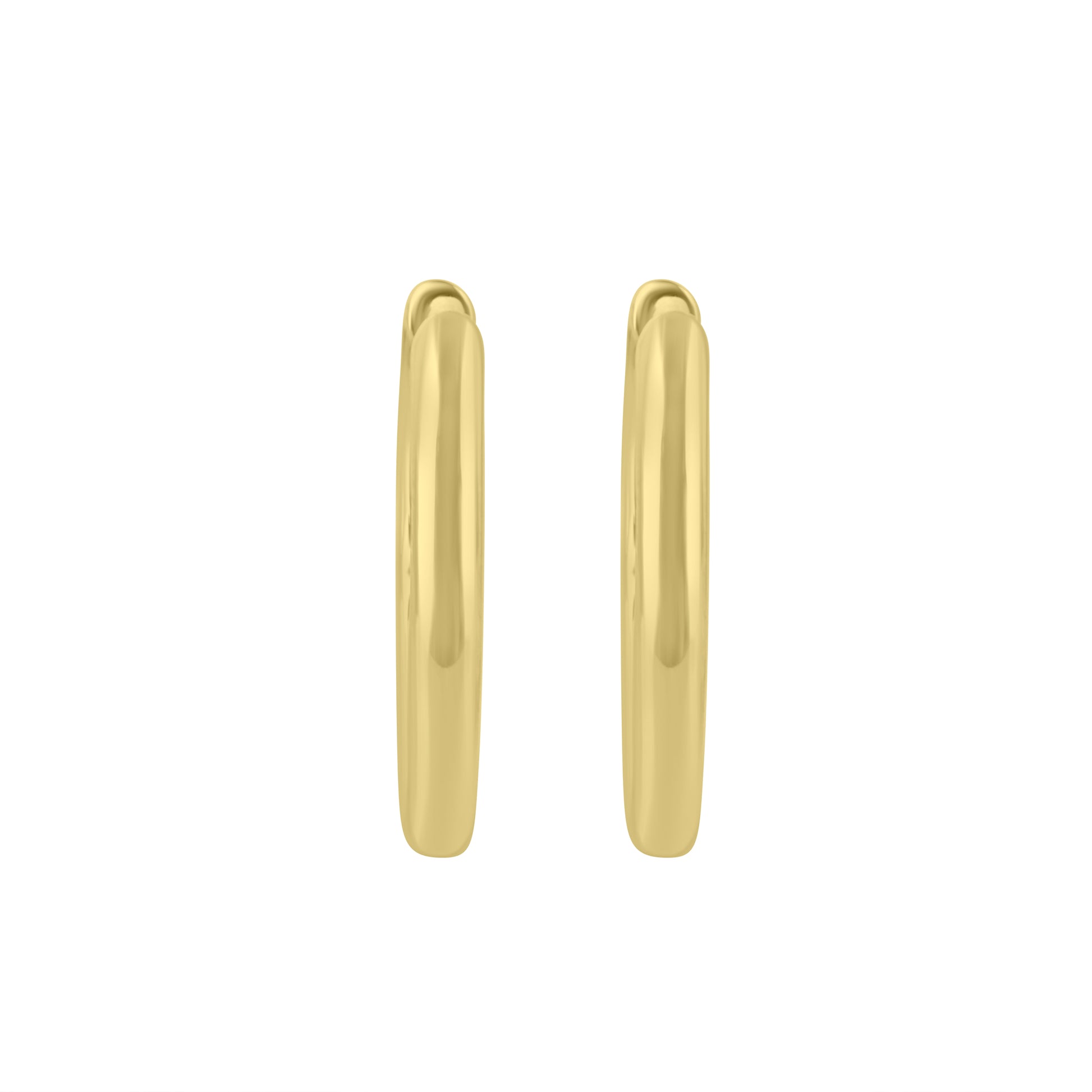 9ct Yellow Gold Hinged Huggie Hoop Earrings