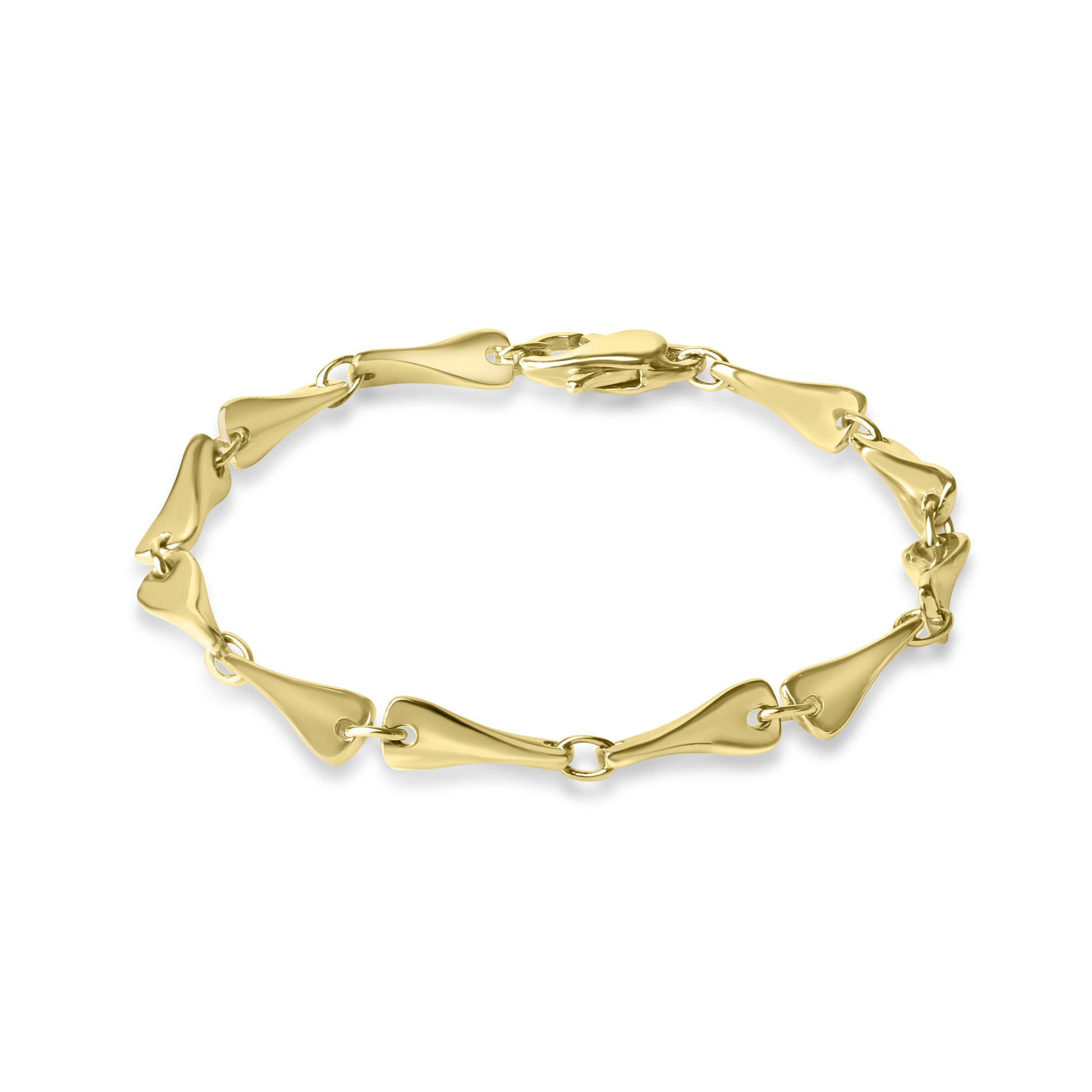 9ct Yellow Gold Humbug Chain Pre-Owned Bracelet