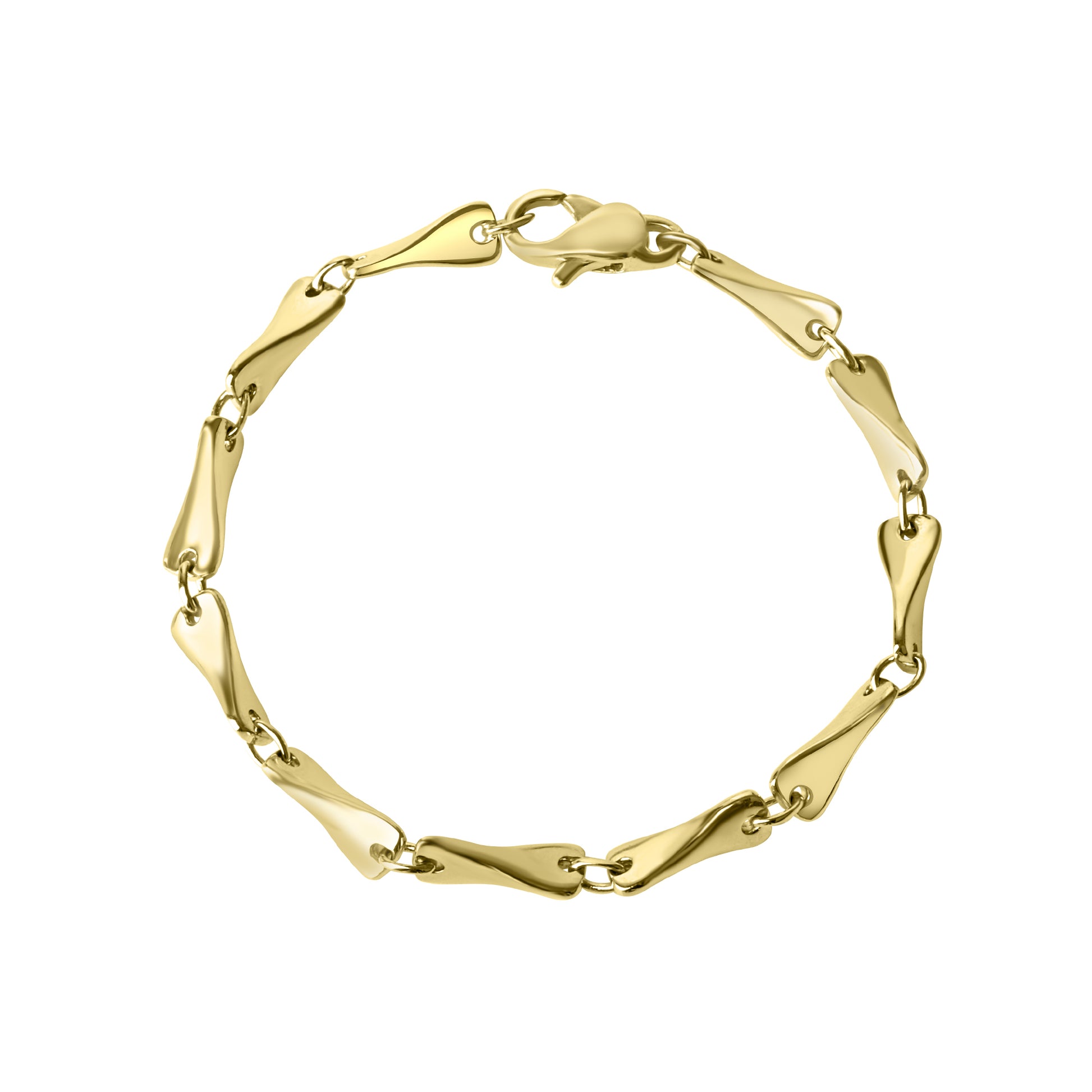 9ct Yellow Gold Humbug Chain Pre-Owned Bracelet