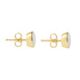 9ct Yellow Gold Oval Opal Pre-Owned Stud Earrings