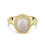 9ct Yellow Gold Oval Opal Solitaire Ring