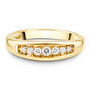9ct Yellow Gold Seven Stone Channel Set Pre-Owned Ring