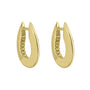 9ct Yellow Gold Slim Hoop Earrings